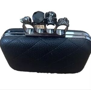Alexander McQueen skull knuckle clutch